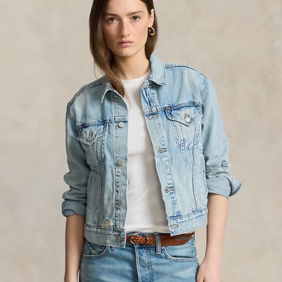 Polo Ralph Lauren Light Blue Denim Jacket - Picture 1 of 12